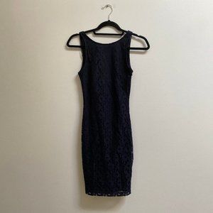 Zara Sleeveless Lace Bodycon Dress S